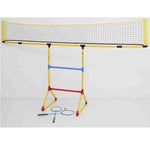 Badminton + Football Goal + Ladder Toss 3-in-1