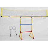 Badminton + Football Goal + Ladder Toss 3-in-1
