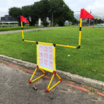 Badminton/ Football Toss/ Baseball Toss 3-In-1  Game