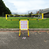 Badminton/ Football Toss/ Baseball Toss 3-In-1  Game